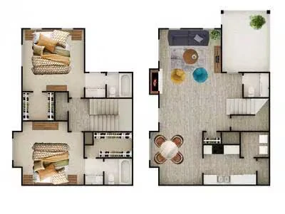 1800 B4 TH 2307 floor plan